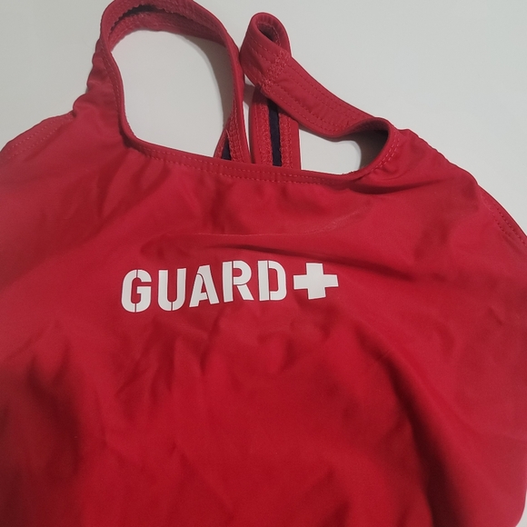 Lifeguard Swimsuit Red women's size‎ 28 Sporti Size 2 XS Swim - Picture 2 of 6